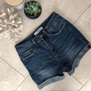 Stradivarius Super High Rise Jean Shorts